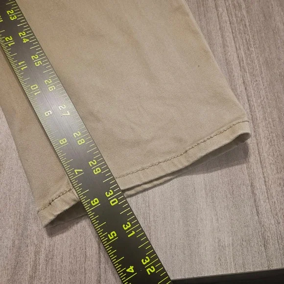 Lucky Brand 410 Athletic Slim Pants Mens 33x30 Tan Khaki 4-Way Stretch - Picture 5 of 8
